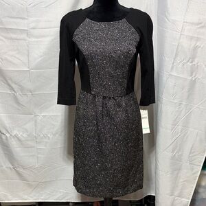 Chetta B Tweed and Black Dress NWT